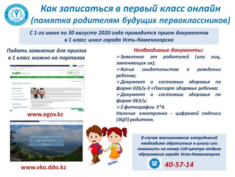 Приём документов в 1 класс
