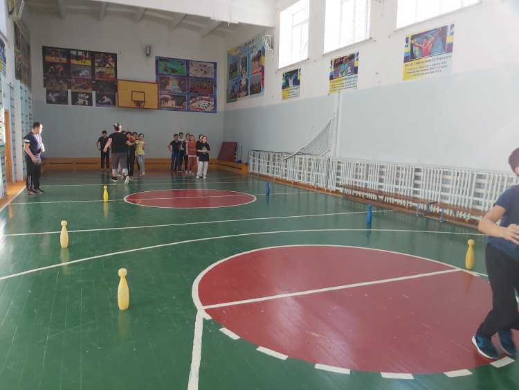 "Баскетбол" дене шынықтыру сабағы - 8 в сыныбы