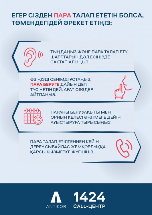 Егер сізден пара талап ететін болса, төмендегідей әрекет етіңіз