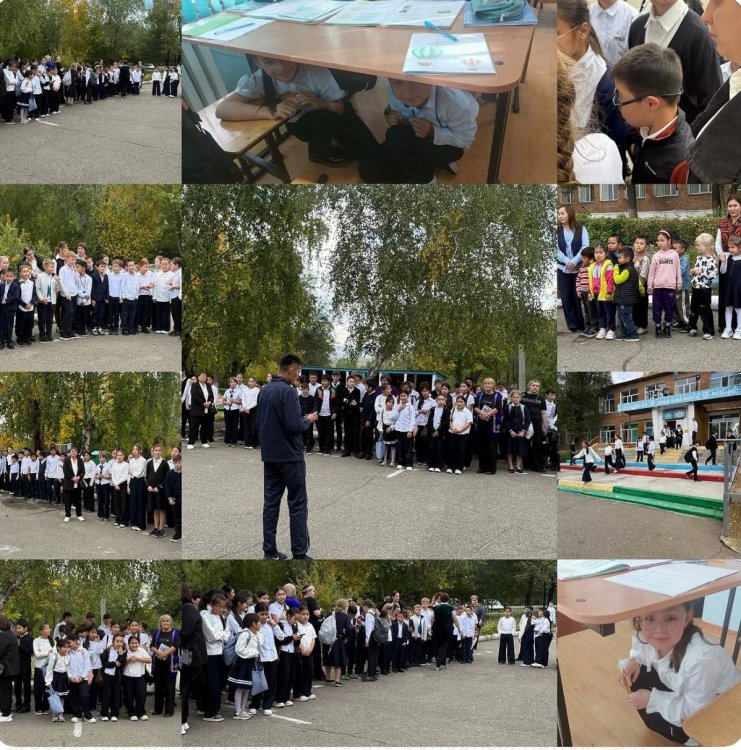 Бірінші және екінші ауысымдағы оқушыларға арналған терроризмге қарсы ілімдер